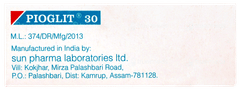 Pioglit 30 Tablet 10 Pioglit 30 Tablet 10