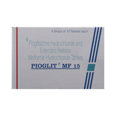 Pioglit Mf Forte 15/500 MG Tablet Er 10 Pioglit Mf Forte 15/500 MG Tablet Er 10