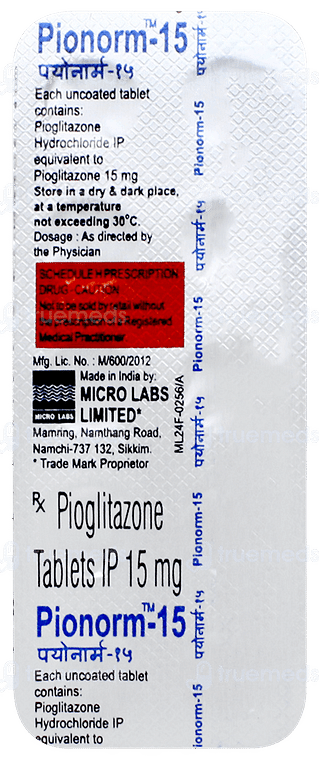 Pionorm 15 Tablet 10