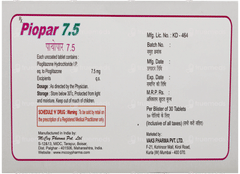 Piopar 7.5 Tablet 30 Piopar 7.5 Tablet 30