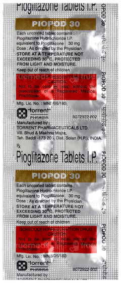 Piopod 30 Tablet 10 Piopod 30 Tablet 10