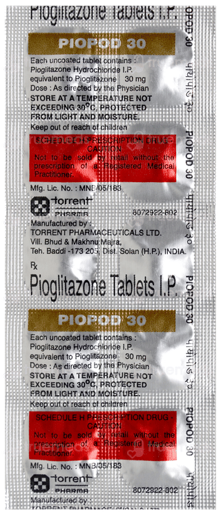 Piopod 30 Tablet 10