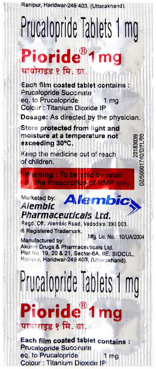 Pioride 1mg Tablet 10
