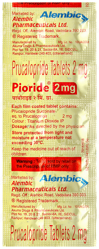 Pioride 2mg Tablet 10