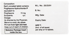 Piosafe 15 Tablet 10