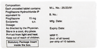Piosafe 15 Tablet 10