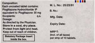 Piosafe 30 Tablet 10