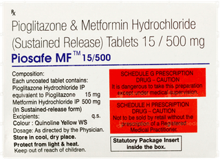 Piosafe Mf 15/500 Tablet 10