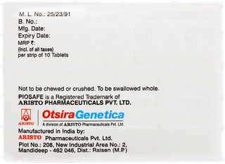 Piosafe Mf 15/500 Tablet 10