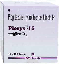 Piosys 15 Tablet 30 Piosys 15 Tablet 30