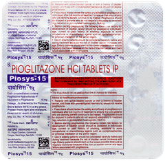 Piosys 15 Tablet 30 Piosys 15 Tablet 30