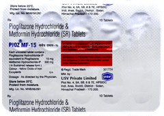 Pioz Mf 15 Tablet 10