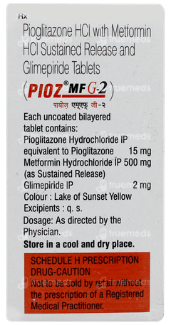 Pioz Mf G 2 Tablet 10