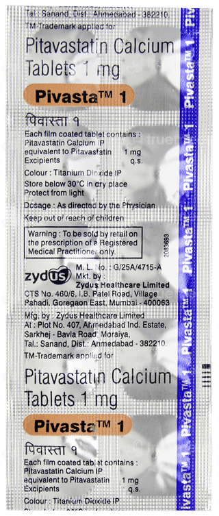 Pivasta 1 Tablet 10