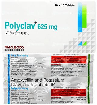 Polyclav 625mg Tablet 10