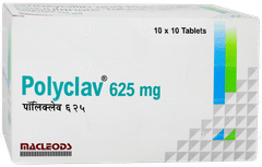Polyclav 625mg Tablet 10 Polyclav 625mg Tablet 10