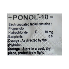 Ponol 10 Tablet 10 Ponol 10 Tablet 10