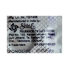 Ponol 10 Tablet 10 Ponol 10 Tablet 10
