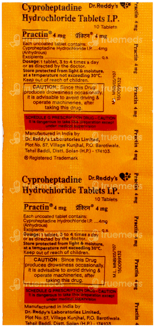 Practin 4mg Tablet 10