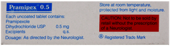 Pramipex 0.5 Tablet 10 Pramipex 0.5 Tablet 10