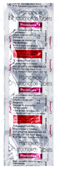 Pramipex 1 Tablet 10 Pramipex 1 Tablet 10