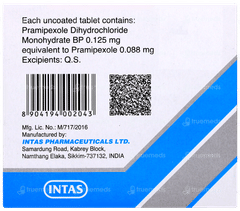Pramirol 0.125 Tablet 10 Pramirol 0.125 Tablet 10