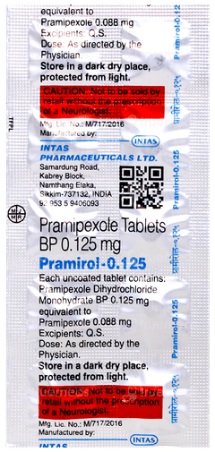 Pramirol 0.125 Tablet 10 Pramirol 0.125 Tablet 10