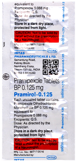 Pramirol 0.125 Tablet 10