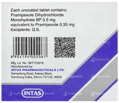 Pramirol 0.5 Tablet 10