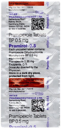 Pramirol 0.5 Tablet 10