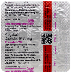 Pregabid 75 Capsule 15 Pregabid 75 Capsule 15