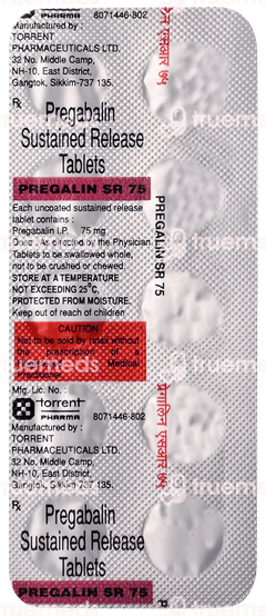 Pregalin Sr 75 Tablet 10
