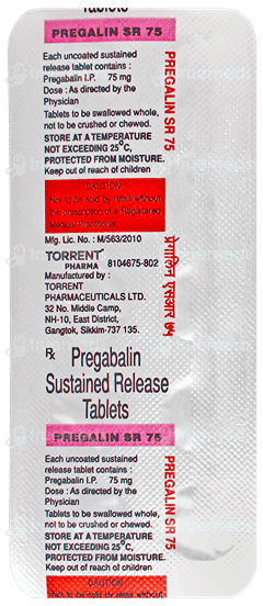 Pregalin Sr 75 Tablet 10