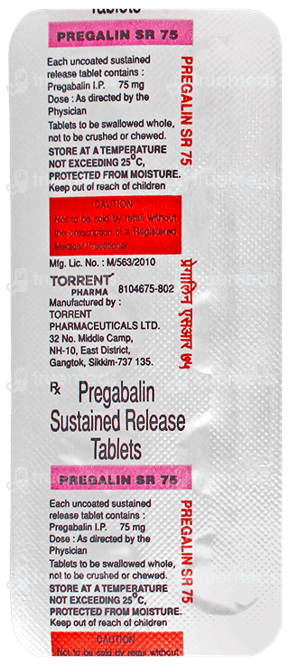 Pregalin Sr 75 Tablet 10