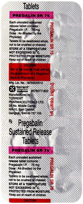 Pregalin Sr 75 Tablet 10