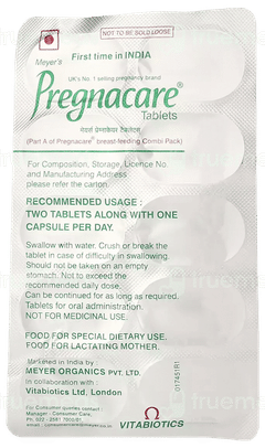 Pregnacare Breast Feeding Combi Pack 20 Tablet And 10 Capsule