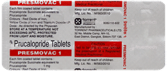 Presmovac 1 Tablet 10 Presmovac 1 Tablet 10