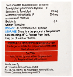 Priglip M 20/500 MG Tablet 10