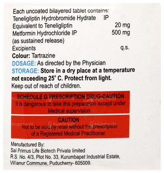 Priglip M 20/500 MG Tablet 10