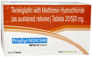 Priglip M 20/500 MG Tablet 10