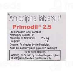 Primodil 2.5 Tablet 10 Primodil 2.5 Tablet 10