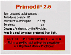 Primodil 2.5 Tablet 10 Primodil 2.5 Tablet 10