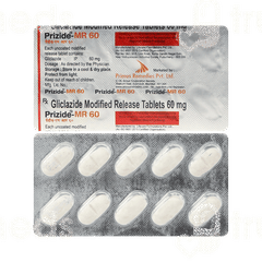 Prizide Mr 60 Tablet 10 Prizide Mr 60 Tablet 10