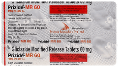 Prizide Mr 60 Tablet 10 Prizide Mr 60 Tablet 10