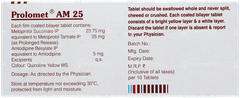 Prolomet Am 25 Tablet 10 Prolomet Am 25 Tablet 10