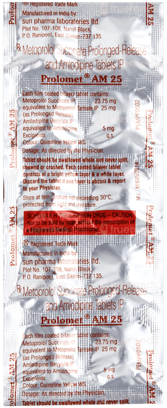 Prolomet Am 25 Tablet 10 Prolomet Am 25 Tablet 10