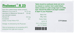 Prolomet R 25 Tablet 10 Prolomet R 25 Tablet 10