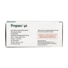 Propanz 40 Mg Tablet 10