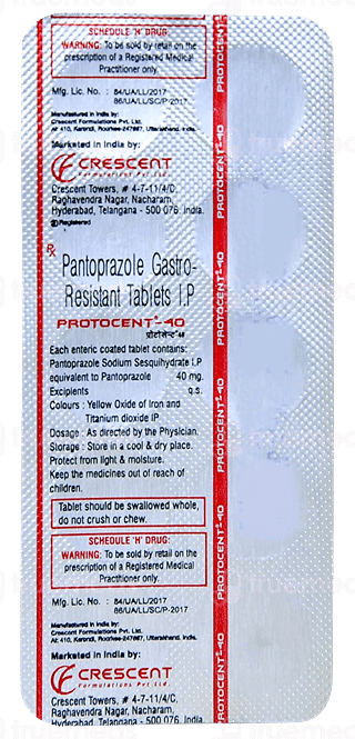 Protocent 40 Mg Tablet 10