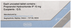 Provanol 10 Tablet 10 Provanol 10 Tablet 10